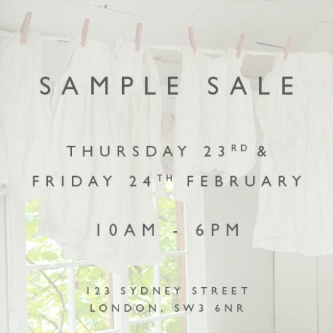 Cabbages and Roses Sample Sale