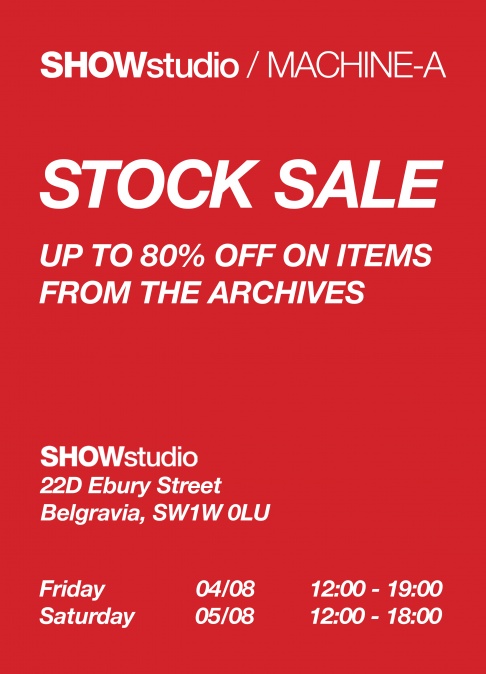 SHOWstudio / Machine-A Stock Sale