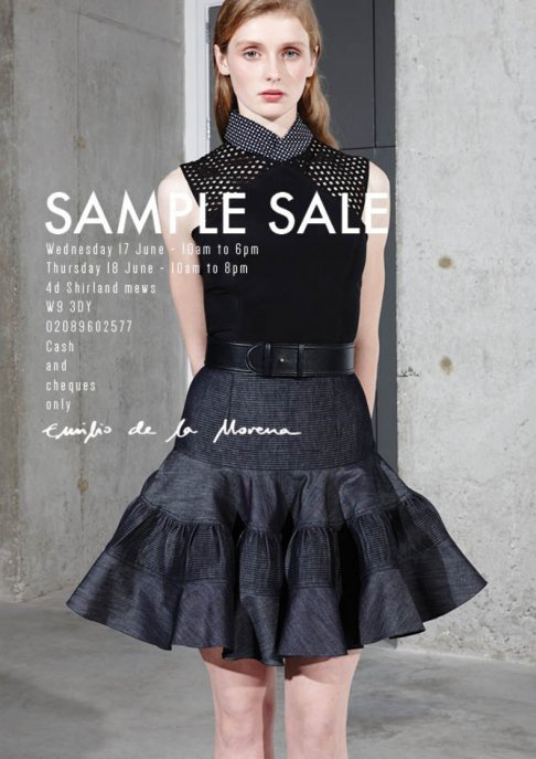 Sample sale Emilio De La Morena - 2