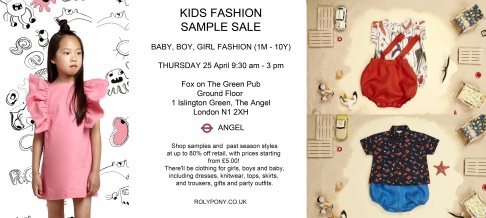 KIDS FASHION SAMPLE SALE prices start from as little as £5