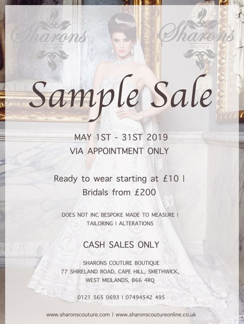 Sharons Couture Sample Sale