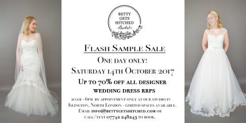 Flash sample sale - one day only!