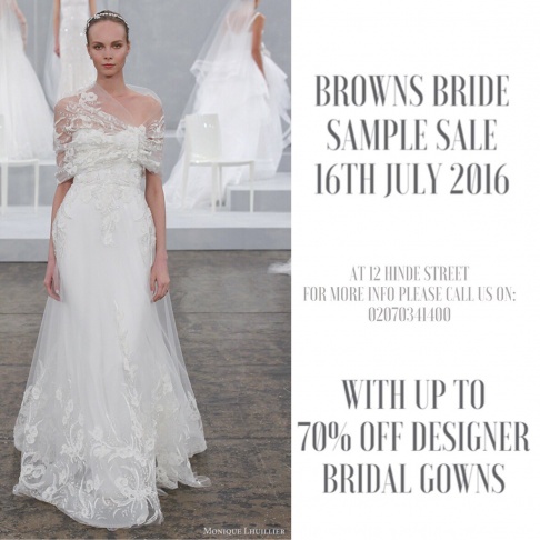 Browns Bride Sample Sale