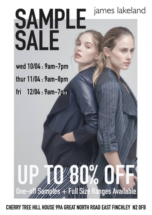 James Lakeland Sample Sale