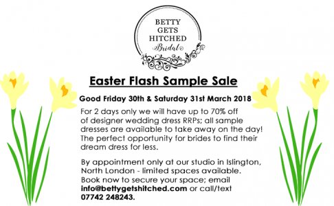 Easter Flash sample sale