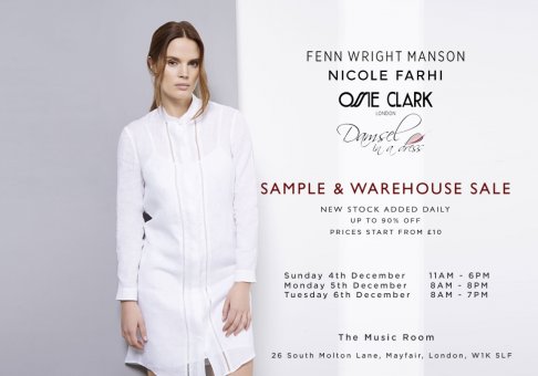 Multibrand Sample Sale featuring Nicole Farhi, Fenn Wright Manson, Damsel in a dress and Ossie Clark London