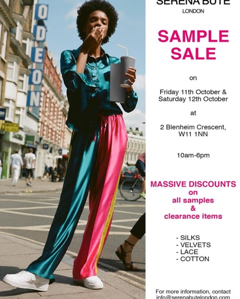 Serena Bute London Sample and Clearance Sale