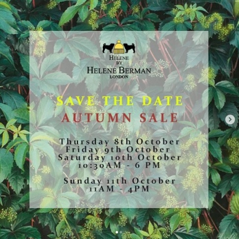 Helene Berman Autumn Sale