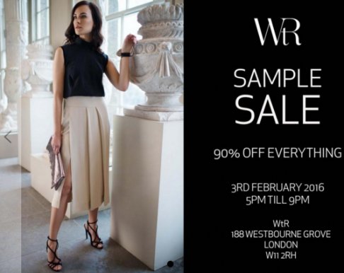 WtR Sample Sale 