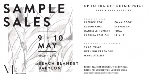 Multibrand Designers Sample Sale