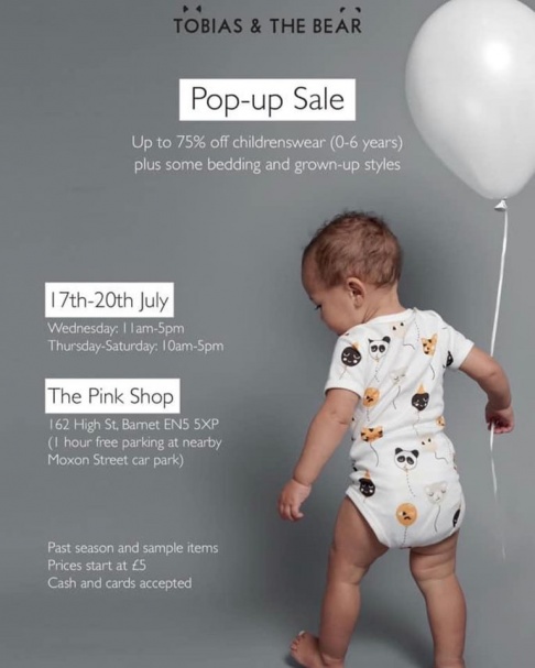 Tobias and the Bear Pop-up Sale