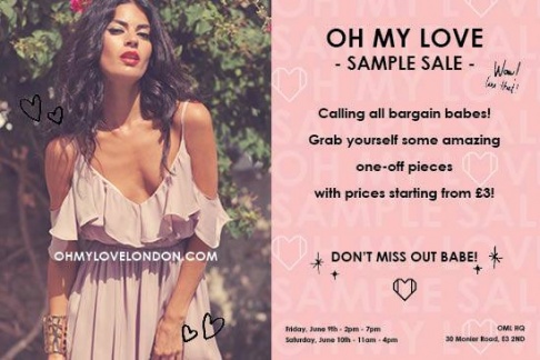 Oh My Love Sample Sale