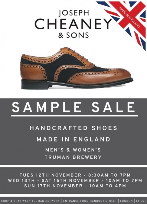 Joseph Cheaney and Sons Sample Sale