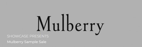 Mulberry Sample Sale