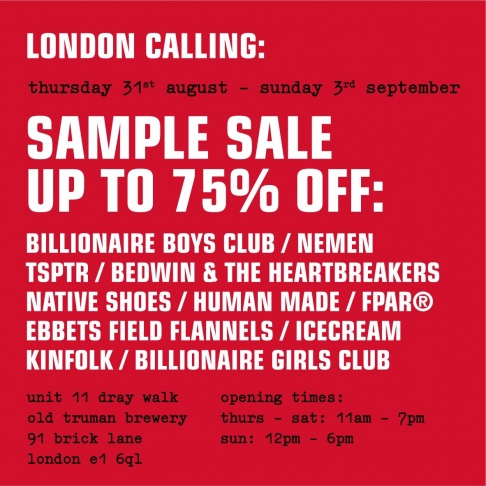 A Number of Names Sample Sale