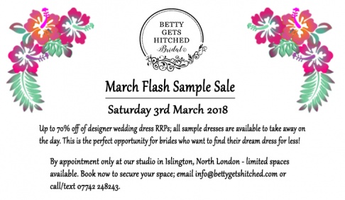 March Flash Sample Sale