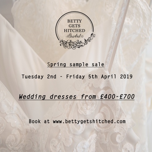 Betty Gets Hitched spring sample sale
