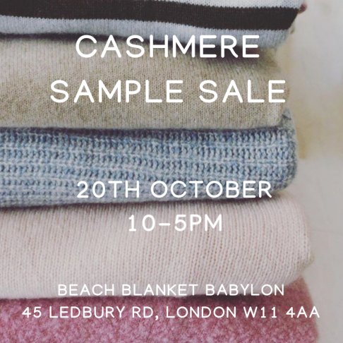 Cashmere Sample Sale 