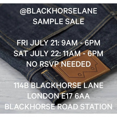 Blackhorse Lane Sample Sale
