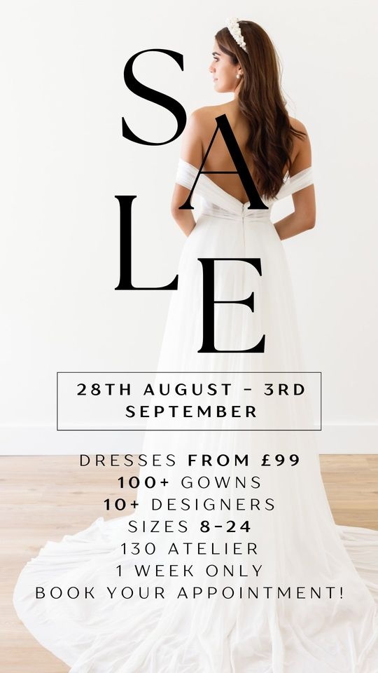 130 Atelier End of Season Bridal Sample Sale