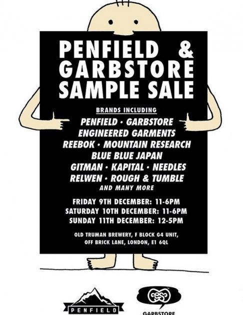 Penfield & Garbstore sample sale