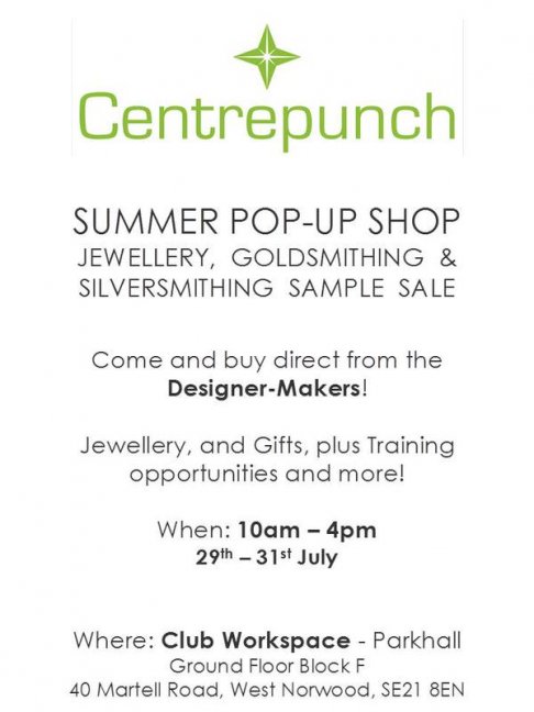 Centrepunch Jewellery Sample Sale