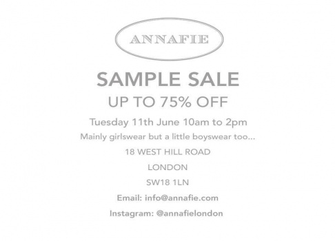 Annafie Sample Sale - 2