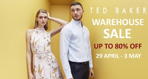 Ted Baker Warehouse Sale- Entry by pre-booked time slot only.