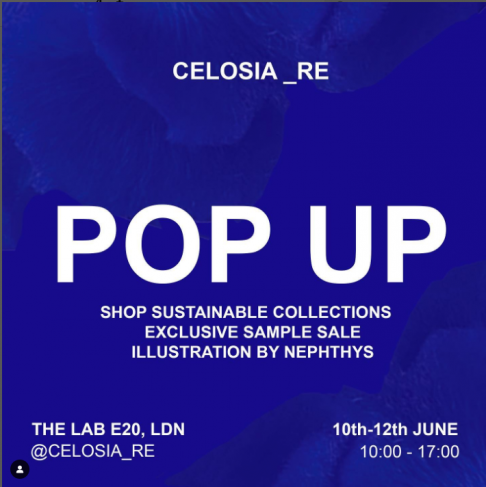 CELOSIA _RE Pop Up and Sample Sale