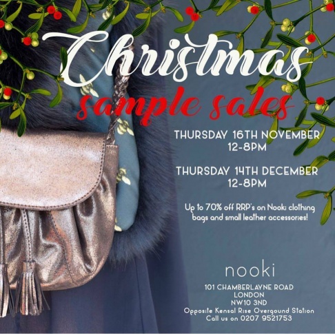 Nooki Christmas Sample Sale