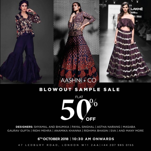 Aashni and Co  Sample Sale