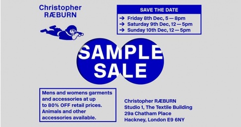 Christopher Ræburn Boozy Sample Sale