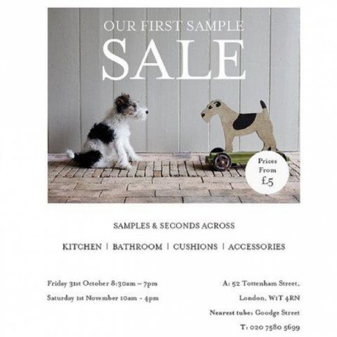 Plum & Ashby homeware and accessories sample sale