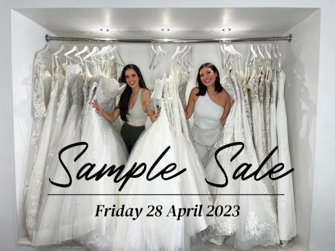 Wedding dress sample sale