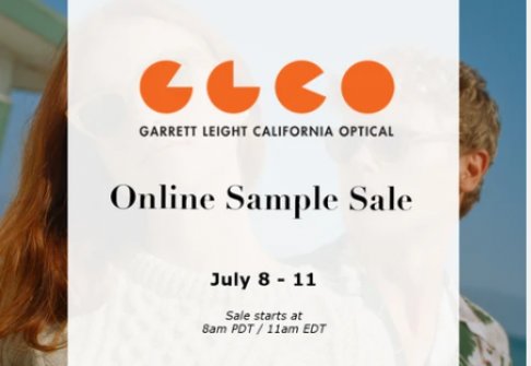 Garrett Leight - First Ever Online Sample Sale