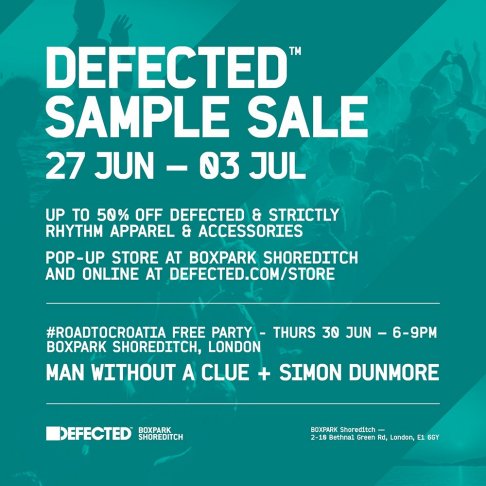 Defected sample sale