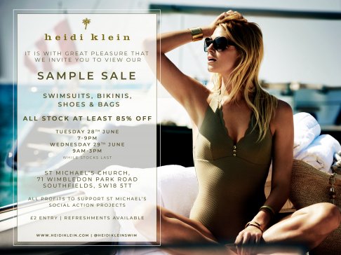 Heidi Klein Swimwear Sample Sale