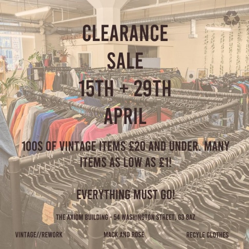 Mack and Rose Clearance Sale