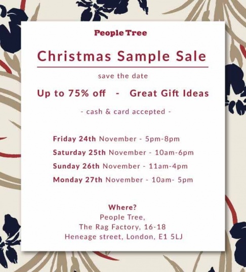 People Tree Christmas Sample Sale
