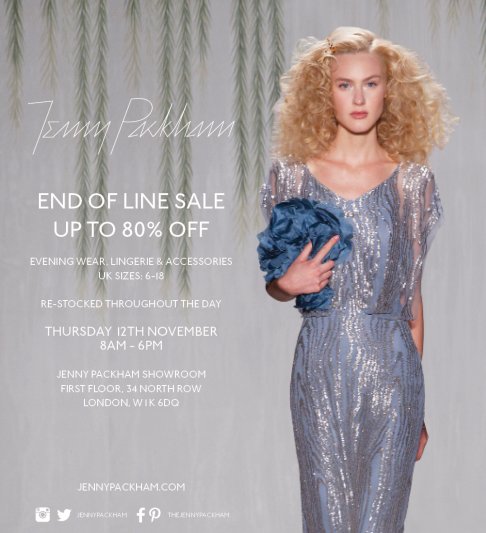 Jenny Packham RTW end of line sale