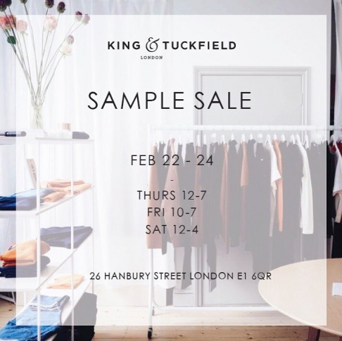 King and Tuckfield Sample Sale