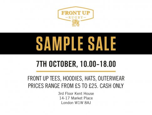 Sample sale Front Up Rugby