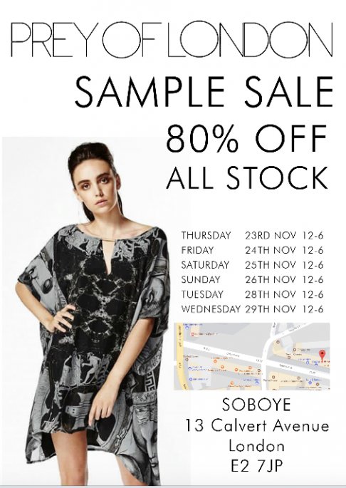 Prey Of London Sample Sale