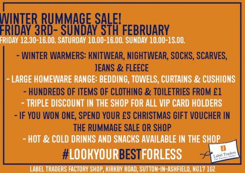 Label Traders Winter Rummage Sale