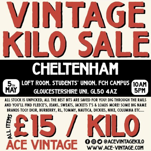 Gloucestershire Uni SU Vintage Kilo Sale