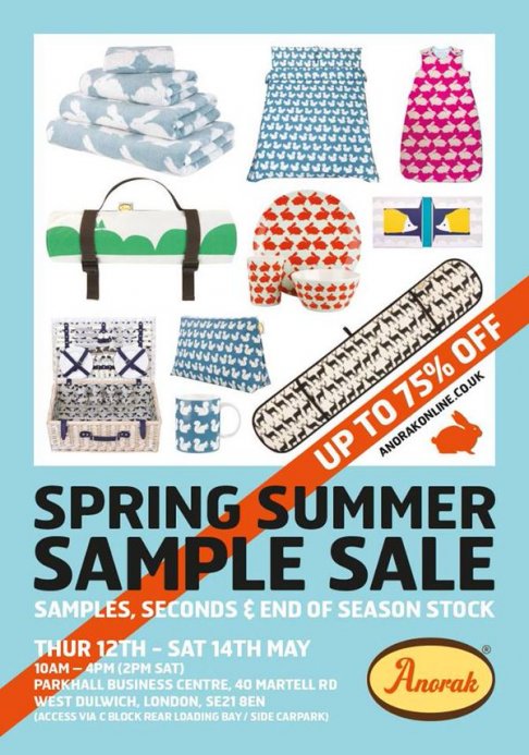 Anorak Online spring summer sample sale