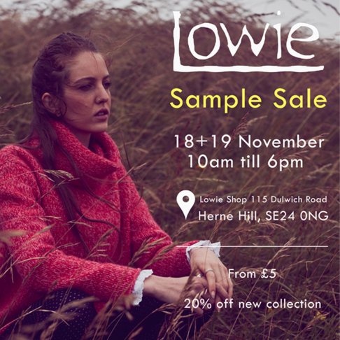 Lowie  bi-annual Sample sale