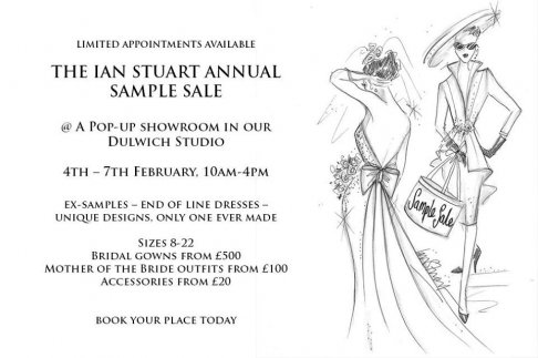 Ian Stuart Bridal sample sale