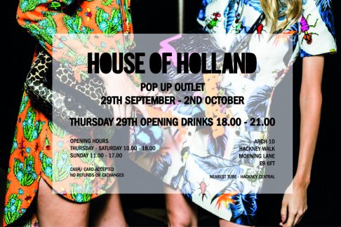 House of Holland sample sale