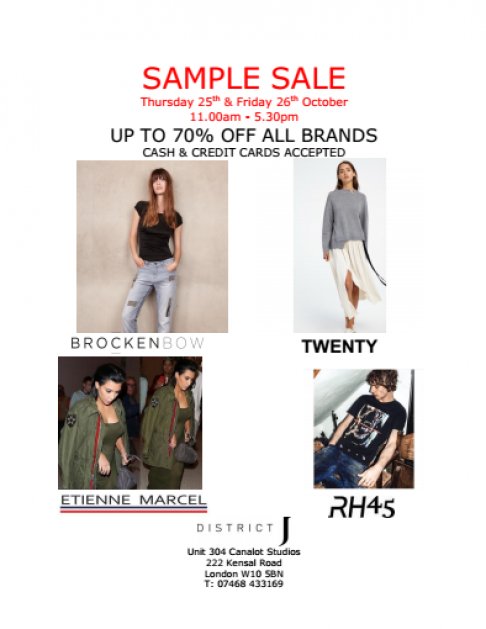 District J Sample Sale